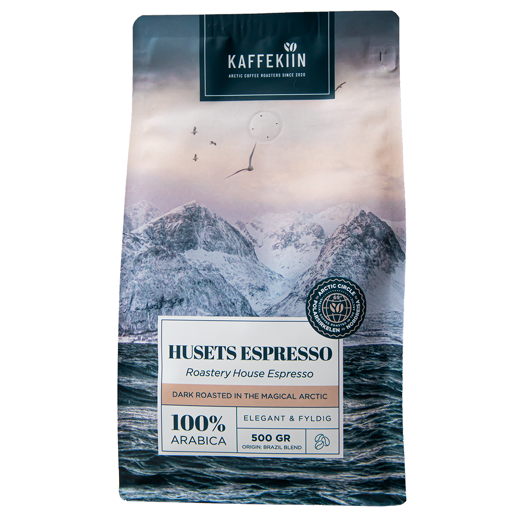 HUSETS MØRKBRENTE (Espresso) Brasil blend 100% arabica