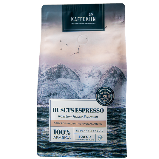 HUSETS MØRKBRENTE (Espresso) Brasil blend 100% arabica